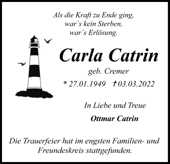 Anzeige von Carla Catrin von Kölner Stadt-Anzeiger / Kölnische Rundschau / Express
