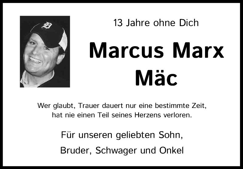  Traueranzeige für Marcus Marx vom 02.04.2022 aus Kölner Stadt-Anzeiger / Kölnische Rundschau / Express