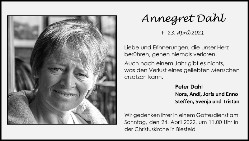  Traueranzeige für Peter Dahl vom 23.04.2022 aus Kölner Stadt-Anzeiger / Kölnische Rundschau / Express