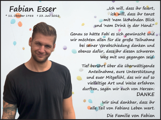 Anzeige von Fabia Esser von  Blickpunkt Euskirchen 
