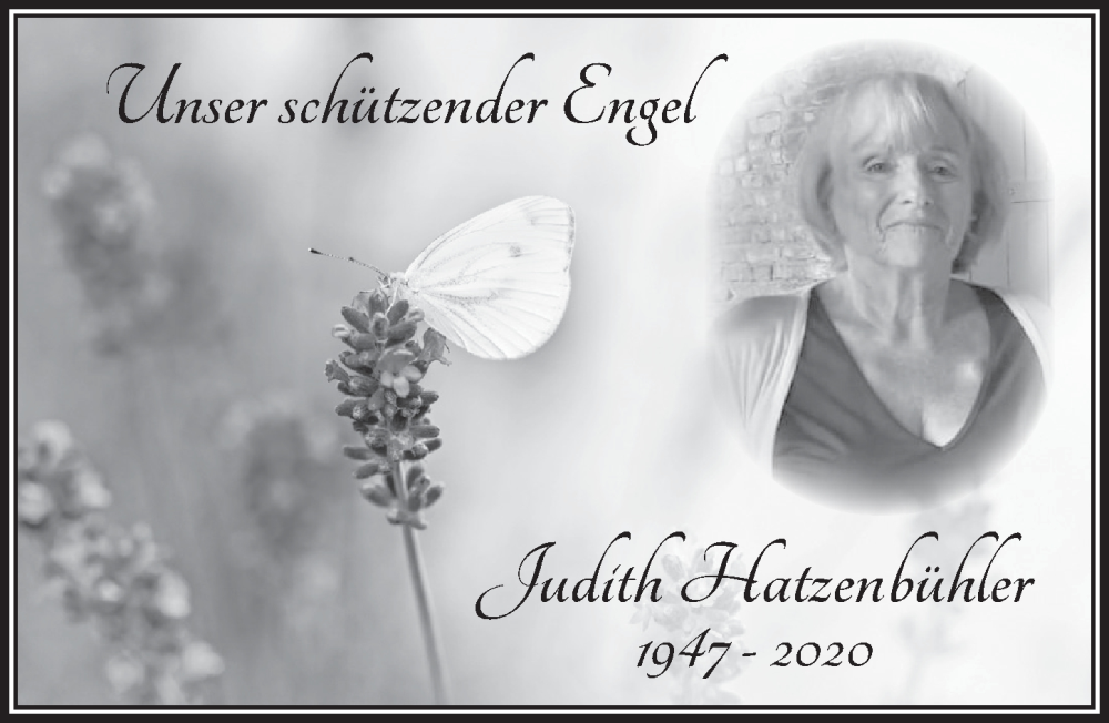  Traueranzeige für Judith Hatzenbühler vom 01.10.2022 aus  Blickpunkt Euskirchen 