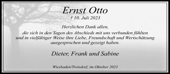 Anzeige von Ernst Otto von Kölner Stadt-Anzeiger / Kölnische Rundschau / Express
