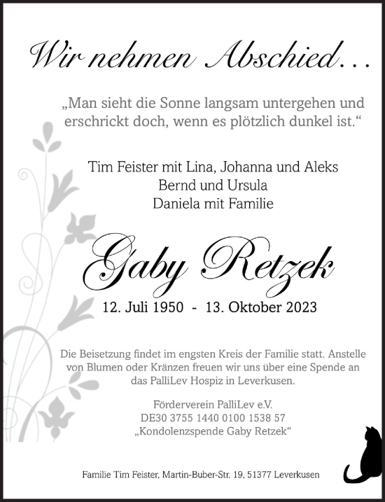 Anzeige von Gaby Retzek von  Lokale Informationen 