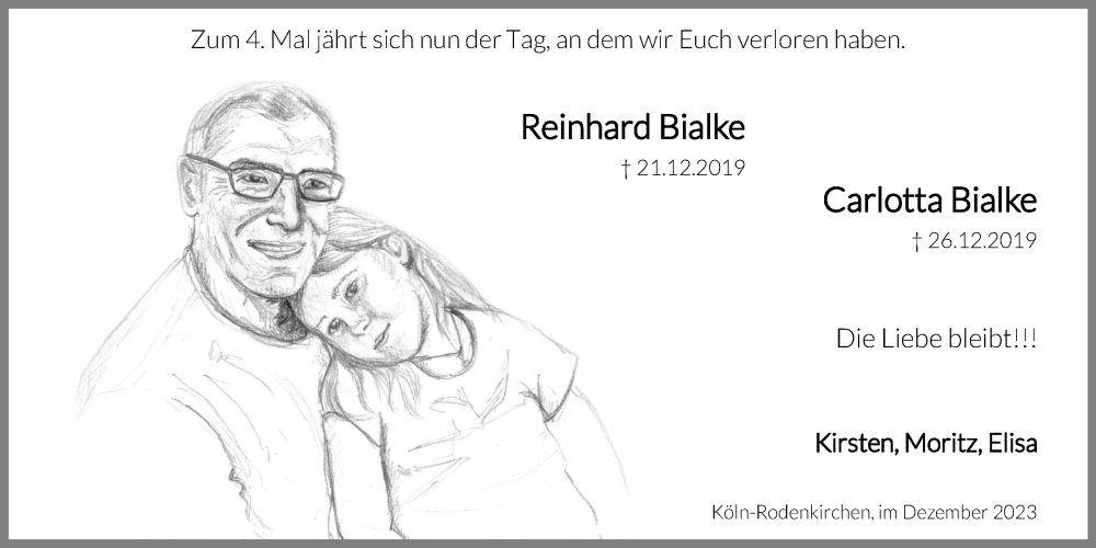  Traueranzeige für Reinhard Bialke vom 18.07.2023 aus Kölner Stadt-Anzeiger / Kölnische Rundschau / Express