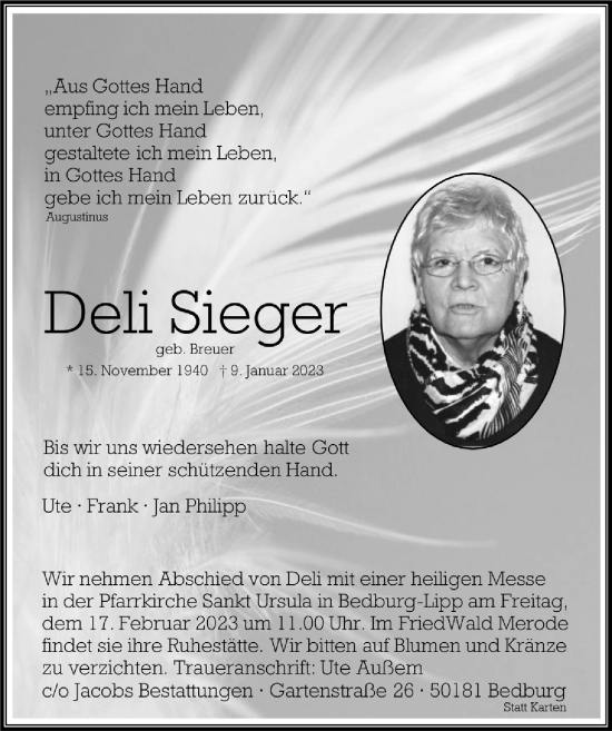 Anzeige von Deli Sieger von  Werbepost 