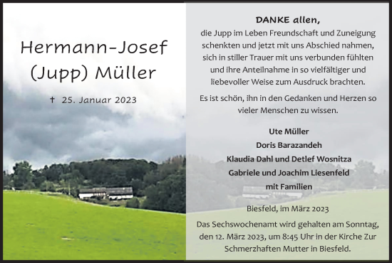 Anzeige von Hermann-Josef Müller von Kölner Stadt-Anzeiger / Kölnische Rundschau / Express