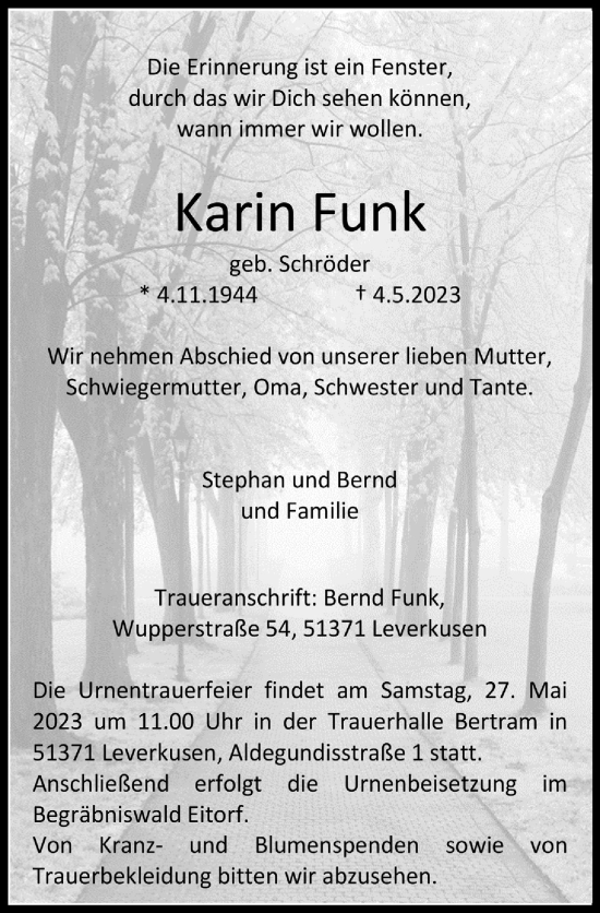 Anzeige von Karin Funk von  Lokale Informationen 