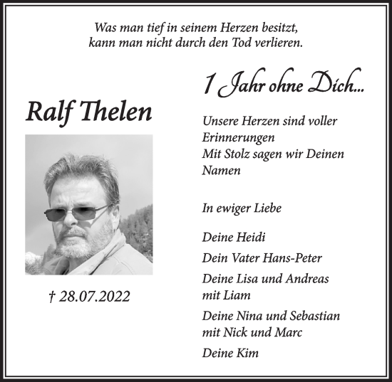 Anzeige von Ralf Thelen von  Blickpunkt Euskirchen 