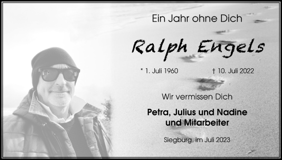 Anzeige von Ralph Engels von Kölner Stadt-Anzeiger / Kölnische Rundschau / Express