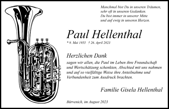 Anzeige von Paul Hellenthal von  Blickpunkt Euskirchen 