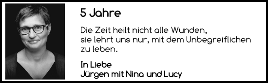 Anzeige von 5 Jahre  von Kölner Stadt-Anzeiger / Kölnische Rundschau / Express