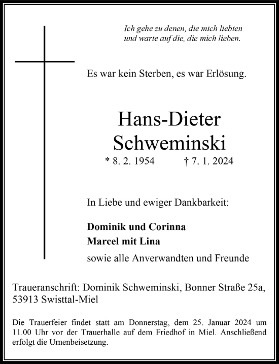 Anzeige von Marcel mit Lina von  Schaufenster/Blickpunkt 