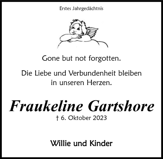 Anzeige von Fraukeline Gartshore von  Anzeigen Echo 