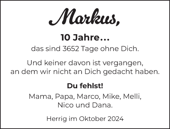 Anzeige von Markus  von  Werbepost 