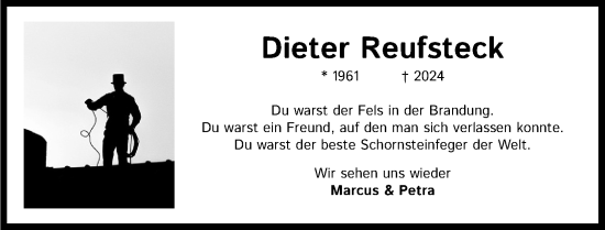 Anzeige von Dieter Reufsteck von Kölner Stadt-Anzeiger / Kölnische Rundschau / Express
