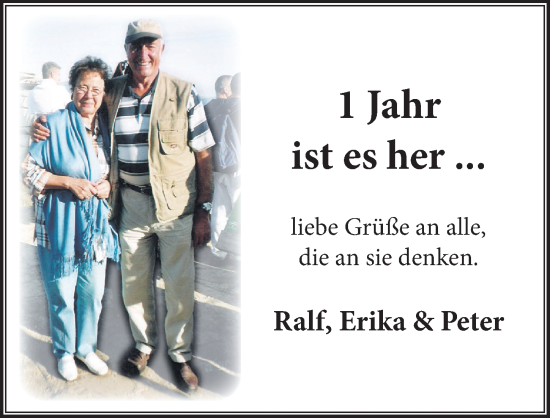 Anzeige von In Gedenken  von  Schlossbote/Werbekurier 