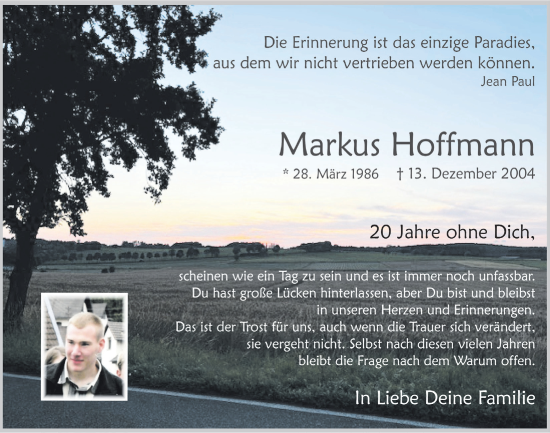 Anzeige von Markus Hoffmann von  Blickpunkt Euskirchen 