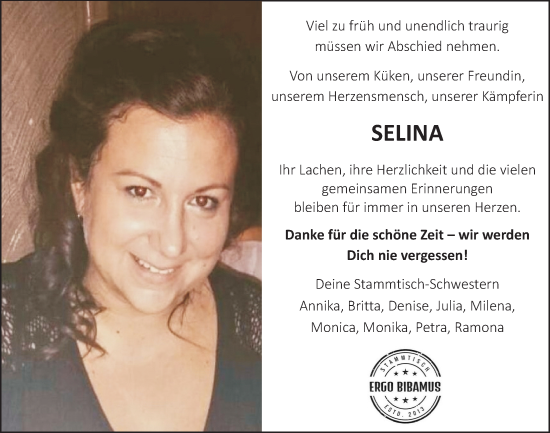 Anzeige von Selina  von  Blickpunkt Euskirchen 