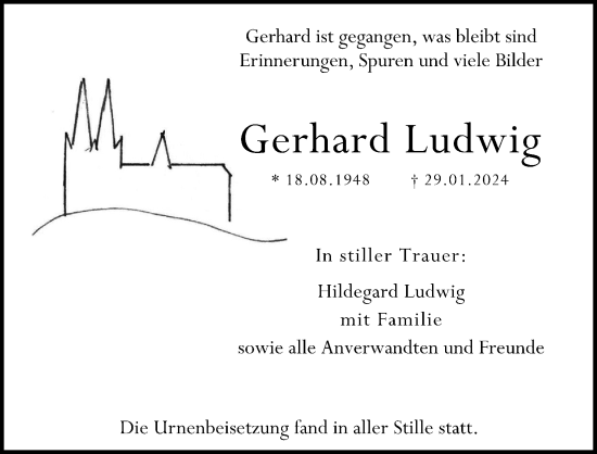 Anzeige von Gerhard Ludwig von Kölner Stadt-Anzeiger / Kölnische Rundschau / Express