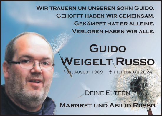 Anzeige von Guido Weigelt Russo von  Blickpunkt Euskirchen 