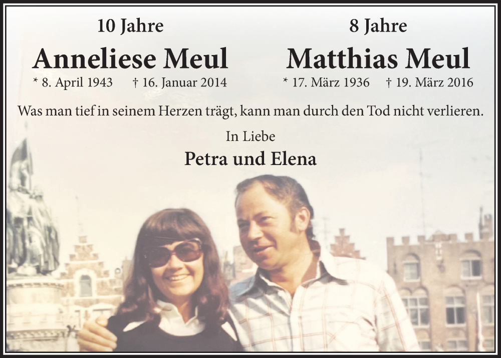  Traueranzeige für Anneliese Meul vom 18.07.2023 aus  Wochenende 