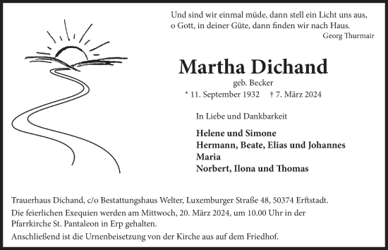 Anzeige von Martha Dichand von  Werbepost 
