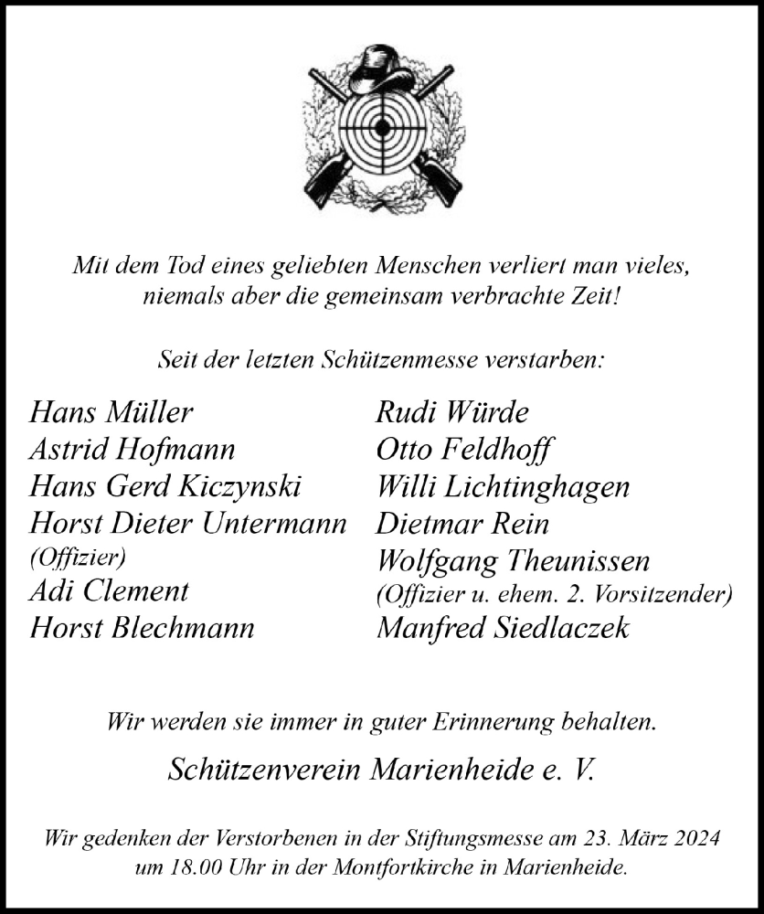  Traueranzeige für Mit dem Tod eines geliebten Menschen verliert man vieles  vom 22.03.2024 aus  Anzeigen Echo 