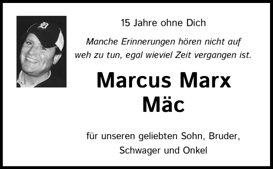 Anzeige von Marcus Marx von Kölner Stadt-Anzeiger / Kölnische Rundschau / Express