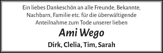 Anzeige von Ami Wego von  Werbepost 