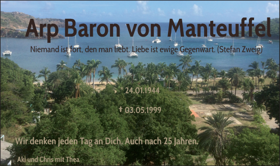 Anzeige von Arp Baron vonManteuffel von Kölner Stadt-Anzeiger / Kölnische Rundschau / Express