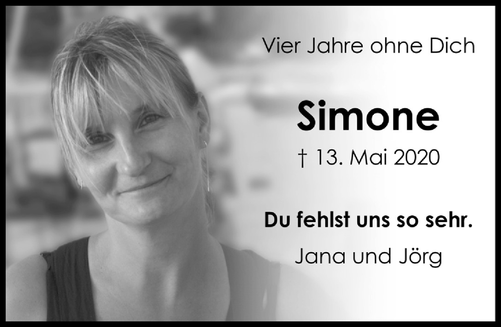  Traueranzeige für Simone Ortmann vom 18.07.2023 aus  Bergisches Handelsblatt 