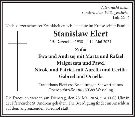 Anzeige von Stanislaw Elert von  Schlossbote/Werbekurier 