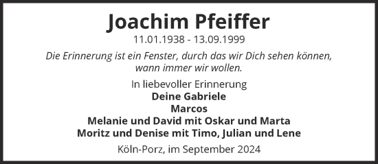 Anzeige von Joachim Pfeiffer von  Bergisches Handelsblatt 