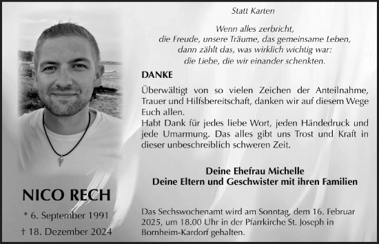 Anzeige von Nico Rech von  Schaufenster/Blickpunkt  Schlossbote/Werbekurier 