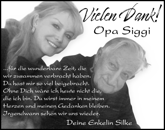 Anzeige von Opa Siggi  von  Blickpunkt Euskirchen 