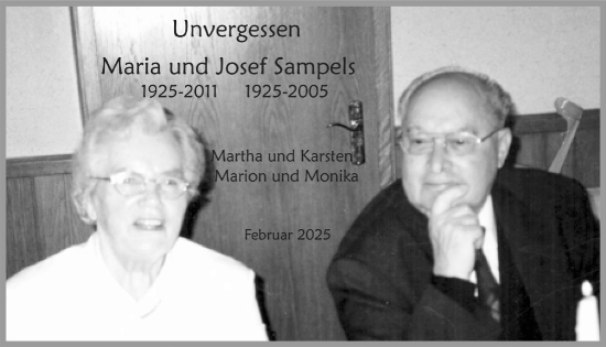 Anzeige von Maria Sampels von  Blickpunkt Euskirchen 