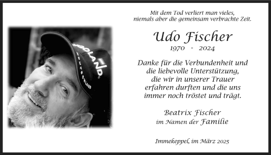 Anzeige von Udo Fischer von  Bergisches Handelsblatt 