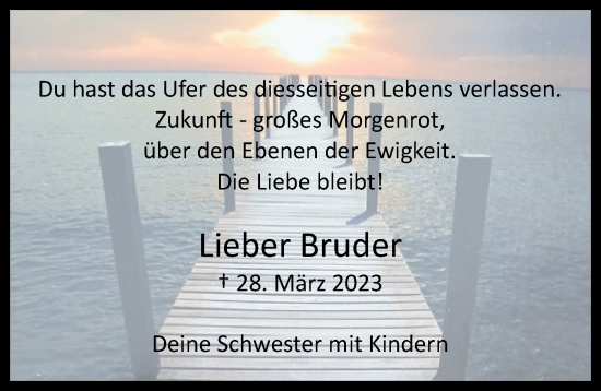 Anzeige von In Erinnerung von  EXPRESS - Die Woche 