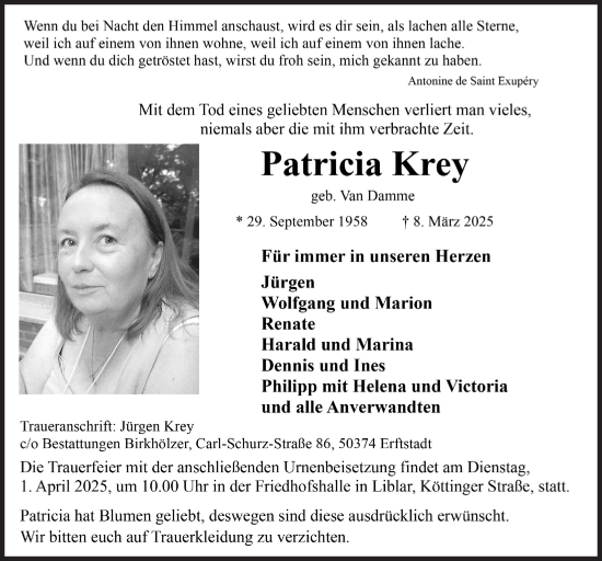 Anzeige von Patricia Krey von  Werbepost 
