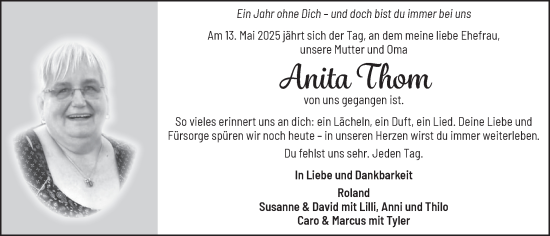 Anzeige von Anita Thom von  Blickpunkt Euskirchen 