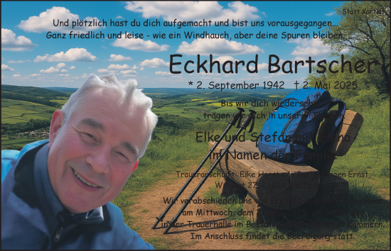 Anzeige von Eckhard Bartscher von  Blickpunkt Euskirchen 