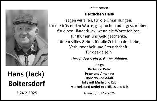 Anzeige von Hans Boltersdorf von  Blickpunkt Euskirchen 