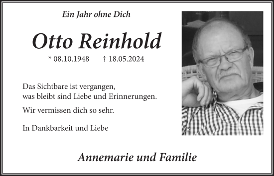 Anzeige von Otto Reinhold von  Blickpunkt Euskirchen 
