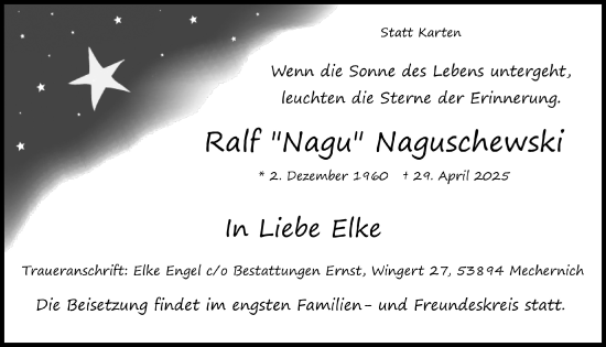 Anzeige von Ralf Naguschewski von  Blickpunkt Euskirchen 
