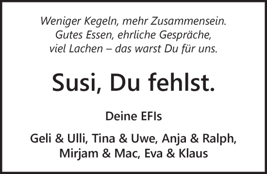 Anzeige von Susi  von  Anzeigen Echo 