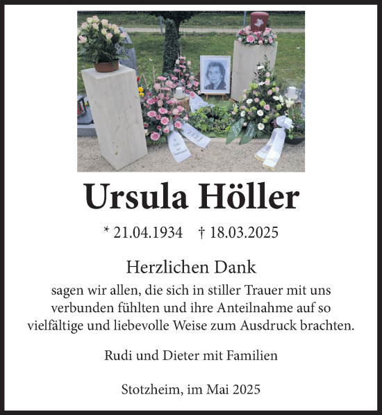 Anzeige von Ursula Höller von  Blickpunkt Euskirchen 