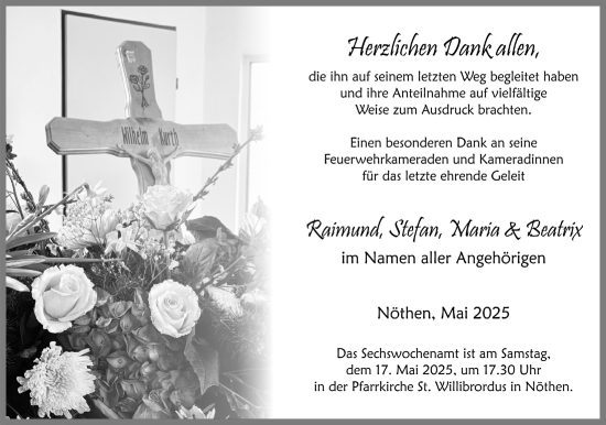 Anzeige von Wilhelm Kurth von  Blickpunkt Euskirchen 