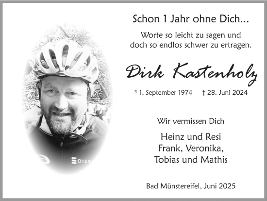 Anzeige von Dirk Kastenholz von  Blickpunkt Euskirchen 