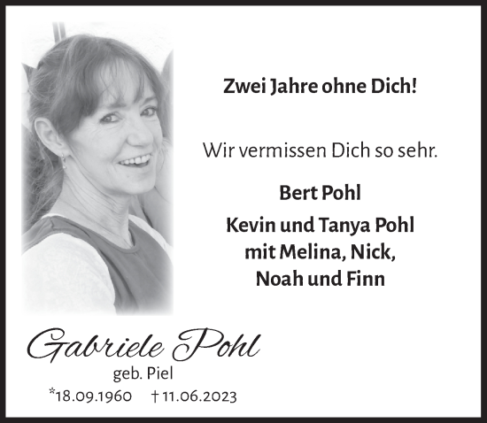 Anzeige von Gabriele Pohl von  Blickpunkt Euskirchen 