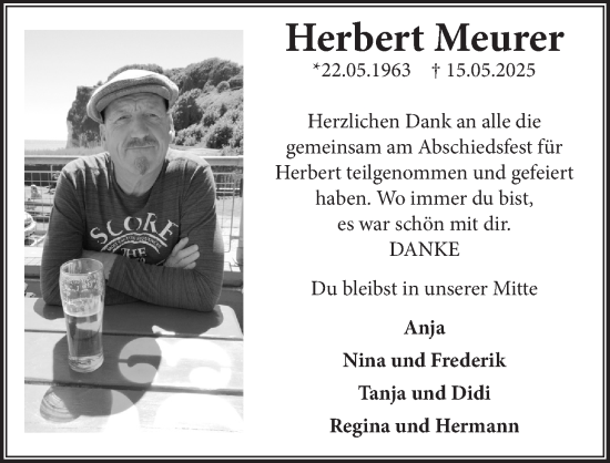 Anzeige von Herbert Meurer von  Blickpunkt Euskirchen 